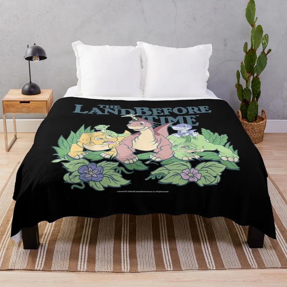 Land Before Time Pastel Dinosaur Friends Throw Blanket manga cosplay anime Blankets 75cmx90cm