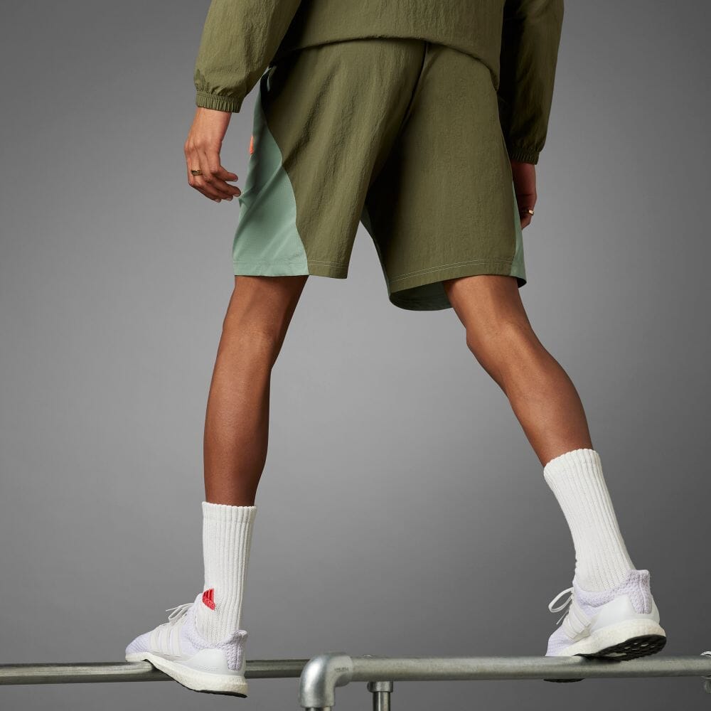 Adidas Solid Color Drawstring Straight Fit Shorts Men Shorts Olive-Green IP3731