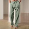 Men Loose Wide Leg Thin Breathable Casual Sports Solid Long Pants