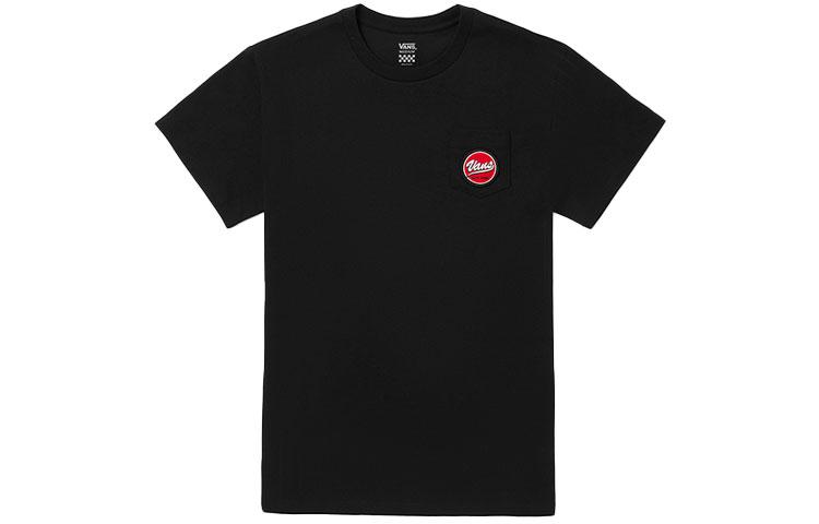 Men's Vans T-Shirts Unisex Black Crew Neck Moderate Straight Fit