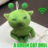 Pelúcia de Gato Alienígena Verde, Animal de Pelúcia Articulável e Deformável, Chaveiro Criativo Feio Fofo de Pelúcia Para Presentes