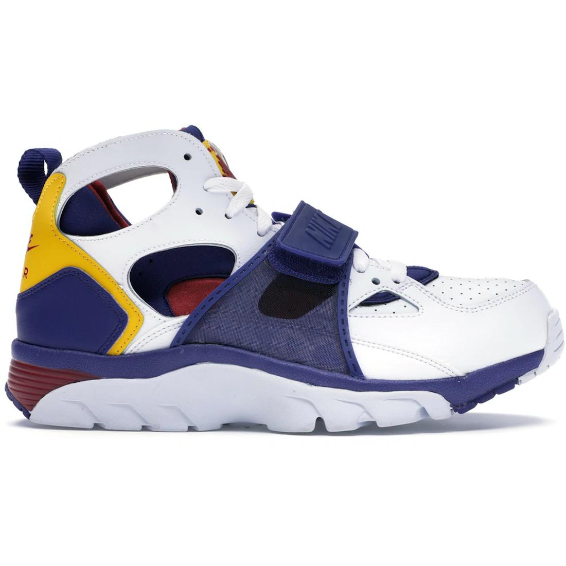 

Sneaker Nike Air Trainer Huarache White Regency Purple Amarillo(679083-107) 38.5