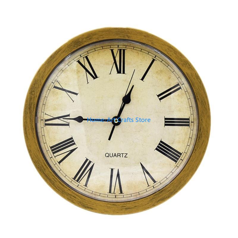 Y3NA Decorative Wall Clock Box with Hiddens Safe Jewelry and Cash Storage Container Valuables Hideaway Home Decorations