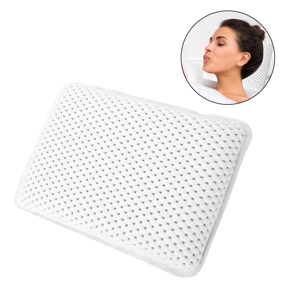 PVC Bath Pillow Head Support Neck Shoulder Rest Spa Home Bath Tub Relaxing Pillow