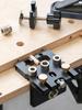 Combinatorial 3-in-1 Self-Centering Dowel Jig Kit W/ 6/8/10/12mm Drill Guide, Precise Dowel Hole Locator Woodworking Joint Tool