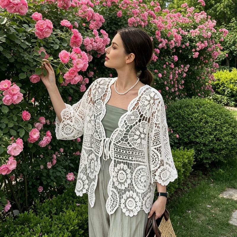 Women'S Long Sleeve Boleros Shrug Lightweight Open Front Cropped Cardigan Gifts