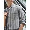 Giovanni Valentino Men's Cotton Striped Long-Sleeve Shirt
