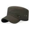 Men Baseball Cap Cadet Hat  Breathable Adjustable Flat Top Cap Spring Summer Visor Hat Casual Outdoor Anti-Uv Cap