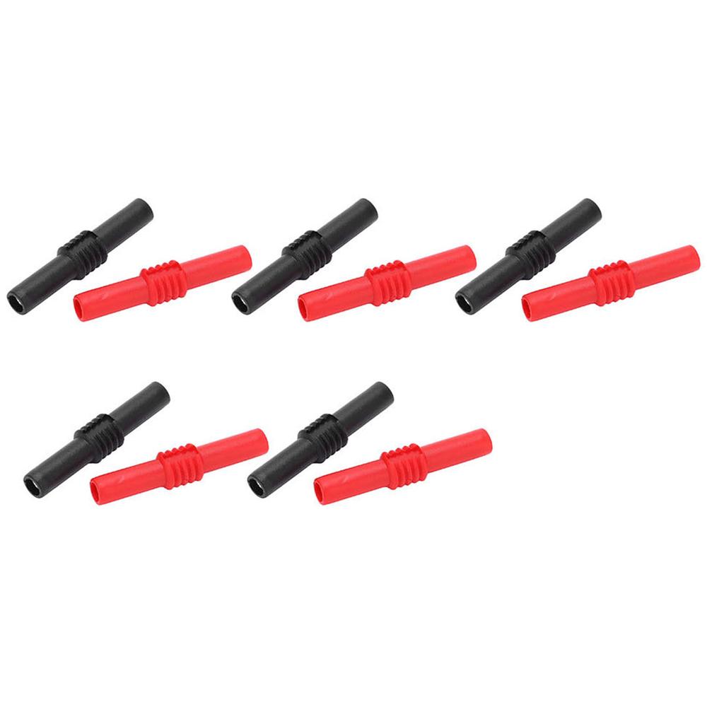 10 ks U22 4mm Banana konektor spojka PVC prodlužovací adaptér pro elektrické testování 42mm