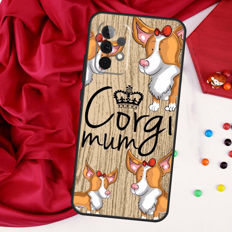 Cartoon Welsh Shiba Corgi Dog For Samsung Galaxy A56 A36 A26 A16 A05 A06 A22 A32 A52 A54 A34 A14 A55 A15 A53 A33 A35 Case