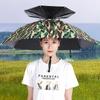Portable Rain Umbrella Hat Foldable Outdoor Sun Shade Waterproof Camping Fishing Headwear Beach Head Hats Accessory