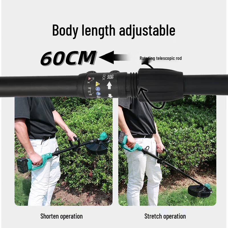 KAZZ KZ630Li Telescopic Cordless Electric Grass Trimmer CN Plug (adapter Included)