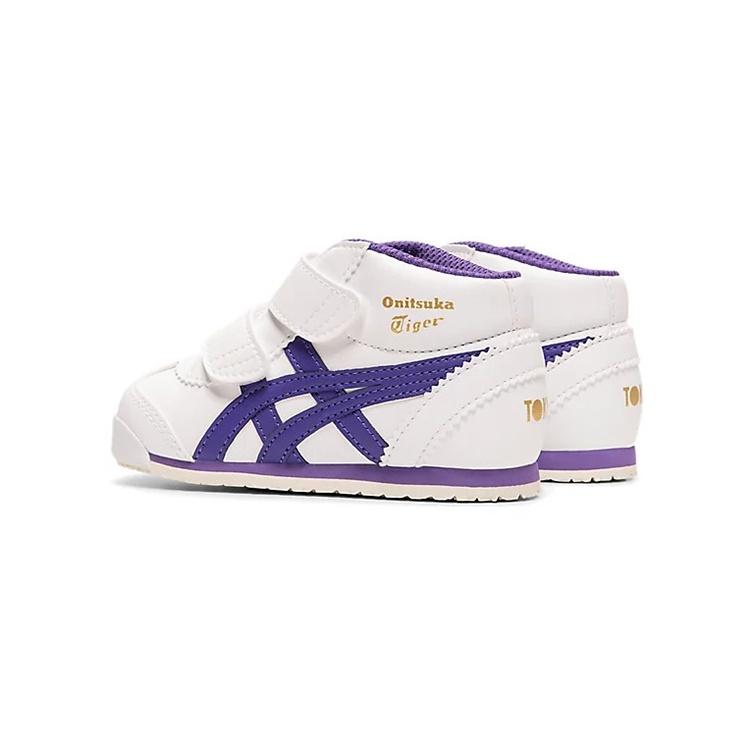 (TD) Onitsuka Tiger Mexico Mid Runner 'White Purple' Baby 1184A001-102
