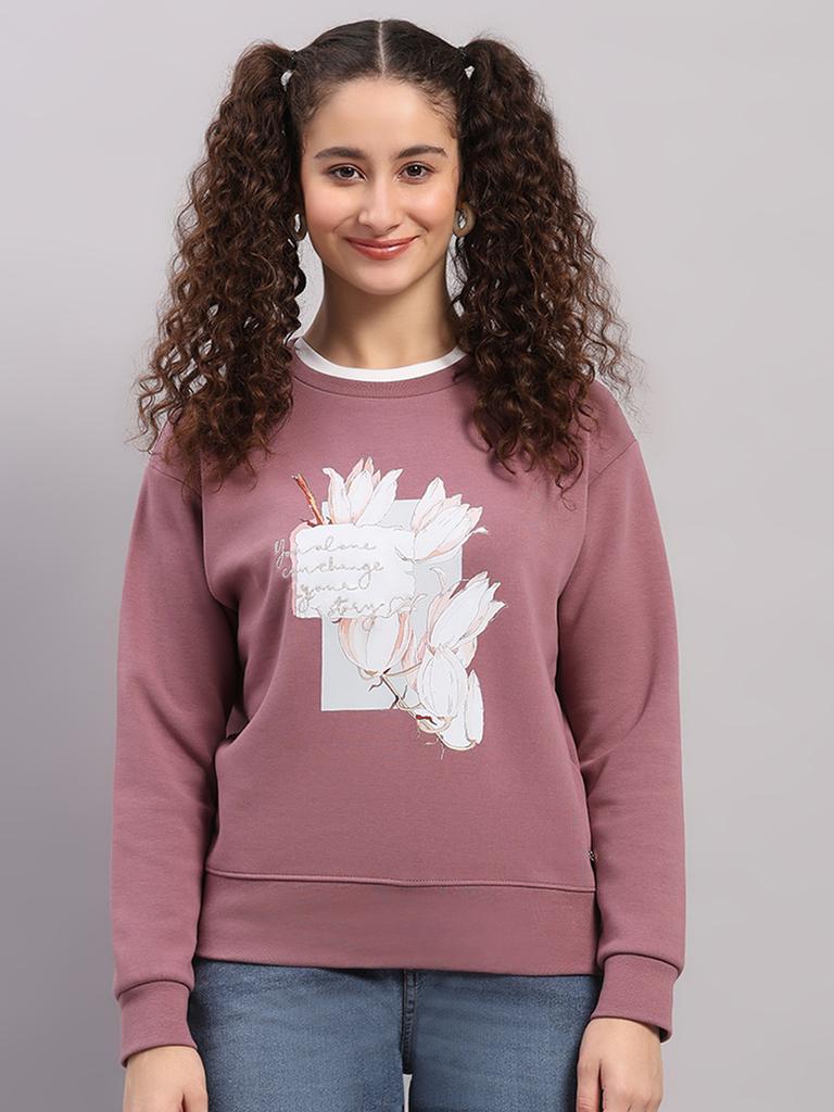 MONTE CARLO Women Round Neck Full Sleeve Sweatshirt