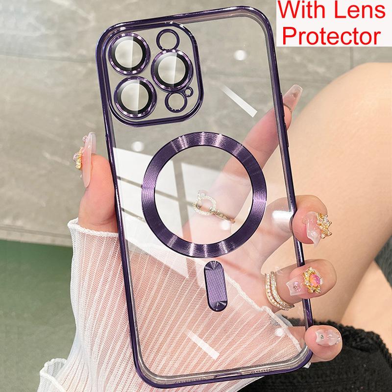 

Для Magsafe Мода Покрытие Камеры Объектив Протектор Чехол для iPhone 14 13 12 11 Pro Макс Силикон беспроводная магнитная крышка для зарядки