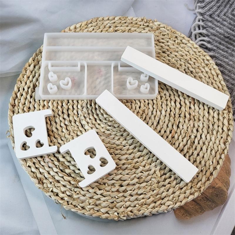 Bench Shaped Candle Holder Molds Bench Candlesticks Molds for Making Candle Holder Gypsum Decorations Christmas Gift