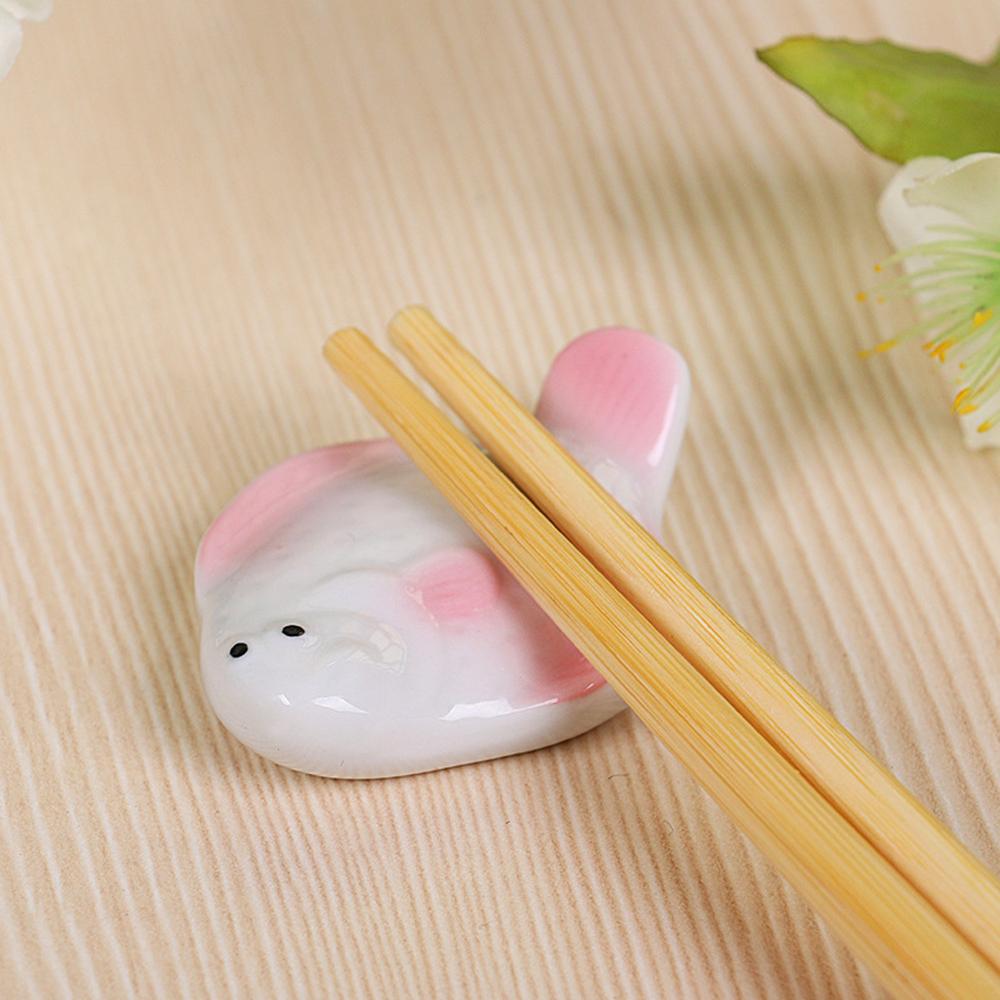 Spoon Rest Holders Fork & Spatula Holder Ceramic Chopsticks Pillow Fish-shape Fork Spatula Rack Ceramic Chopsticks Shelf