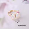 New European American Gradient Butterfly Ring Female Ins Fashion Trend Elegant Temperament Hand Ornaments For Ladies