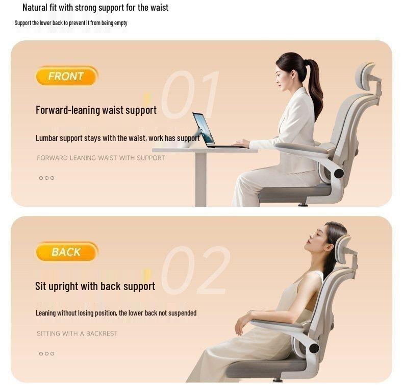 Ergonomic Office Chair for Comfort During Long Sitting - Ideal for Home, Gaming, or Study