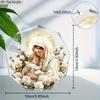 2D Flat "Nativity Scene" Acrylic Desk Decor Plaque, Mary & Jesus, Suitable for Wall Decoration, Porch, Room, Villa, Accents Home, Hallway, or Workplac