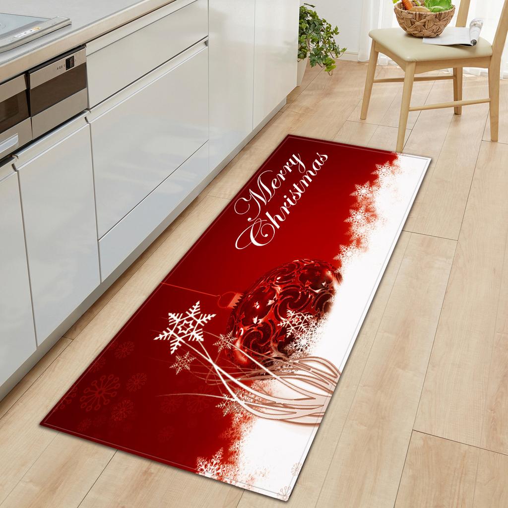 Christmas Kitchen Sand Carpet Doormat Long Floor Mat