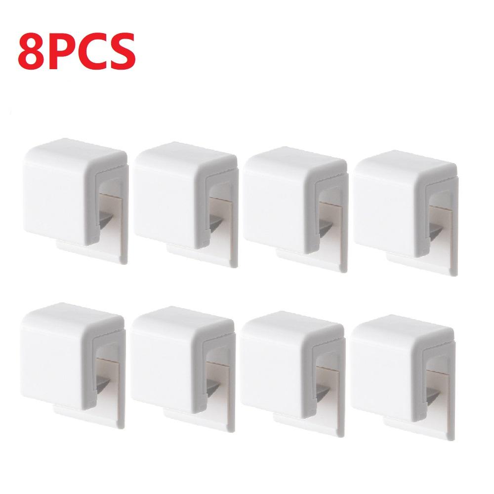 1-12PCS Plastic Self-Adhesive Toothpaste Holder Clip Punch-Free Wall Mounted Bathroom Towel Organizer Accessory Toothpaste Clips