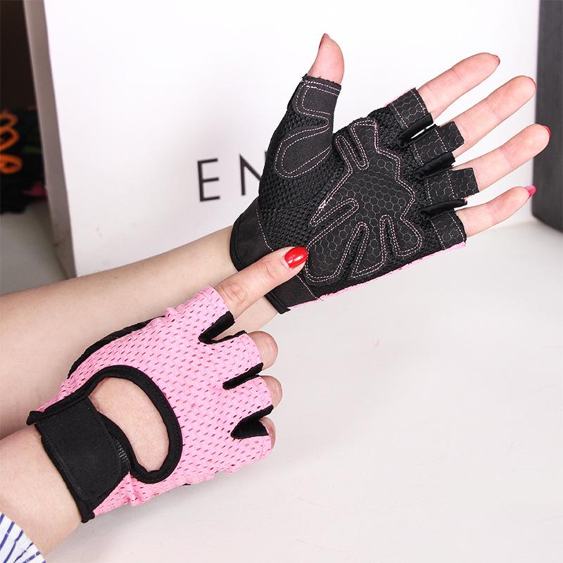 Half-finger gloves for men and women, non-slip riding, fitness, bare fingers, sun protection, takeaway riders, summer, spring and summer, ultra-thin.