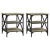 VidaXL Side Tables 2 Pcs Sonoma Oak 40x42x50 Cm Engineered Wood 825775