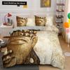 Set Letto Buddha Religione Indiana Buddismo Meditazione Mandala Copripiumino Sorriso Buddha Floreale Morbido Copripiumino Queen King Size