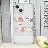 Funny Cartoon Bubududu Panda Couple Clear Phone Cases for iPhone 17 16 15 14 13 12 11 Pro Max XR 8 7 Plus 13 12 Mini Soft Cover