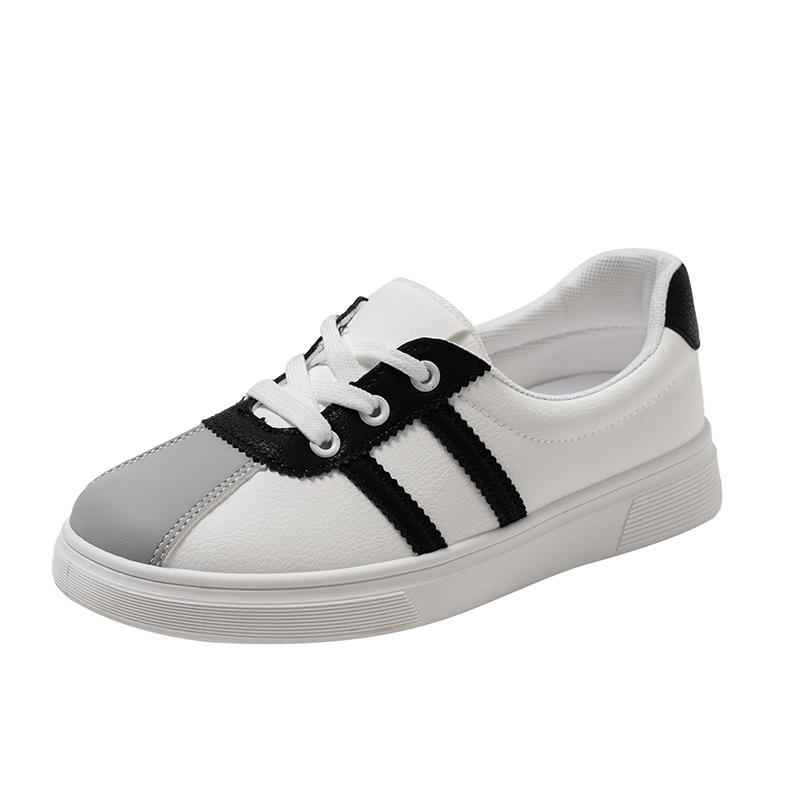 Autumn New Student Height Increase Flat-bottomed Sports Board Shoes Low-top Round Head Casual Shoes Women