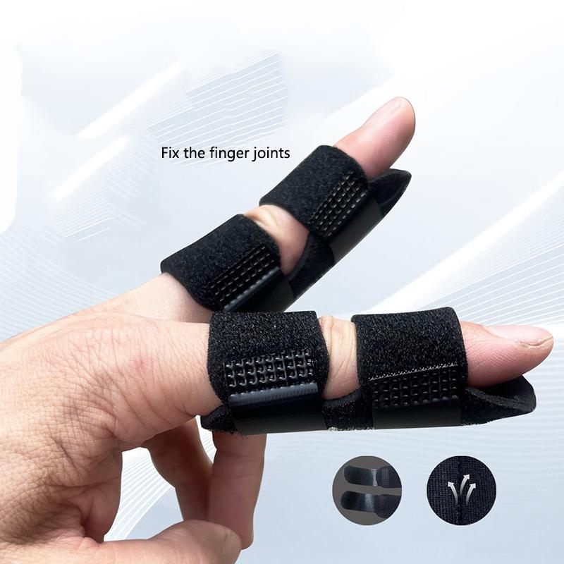 Adjustable Finger Five-piece Set Breathable Correction and Fixation Finger Guard Set Sports Protective Gear with Velcro