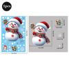 2026 Christmas Window Stickers Santa Claus Reindeer Snowmen PVC Static Glass Stickers No Glue Reusable Christmas Home Decoration