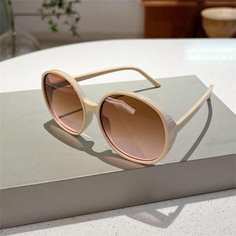 Luxury Brand Designer Round Sunglasses Women For Men  Vintage Fashion Sun Glasses Trendy Punk Oversized Big Frame Shades