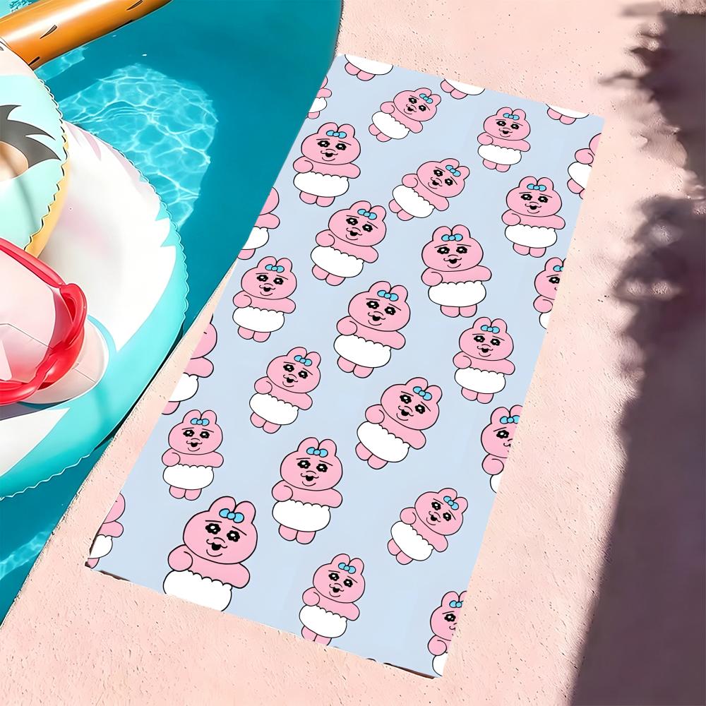 Character O-Opanchu Usagi Towel Microfiber beach towel, quick-dry, sand-free, ultra-fine fiber, super soft.