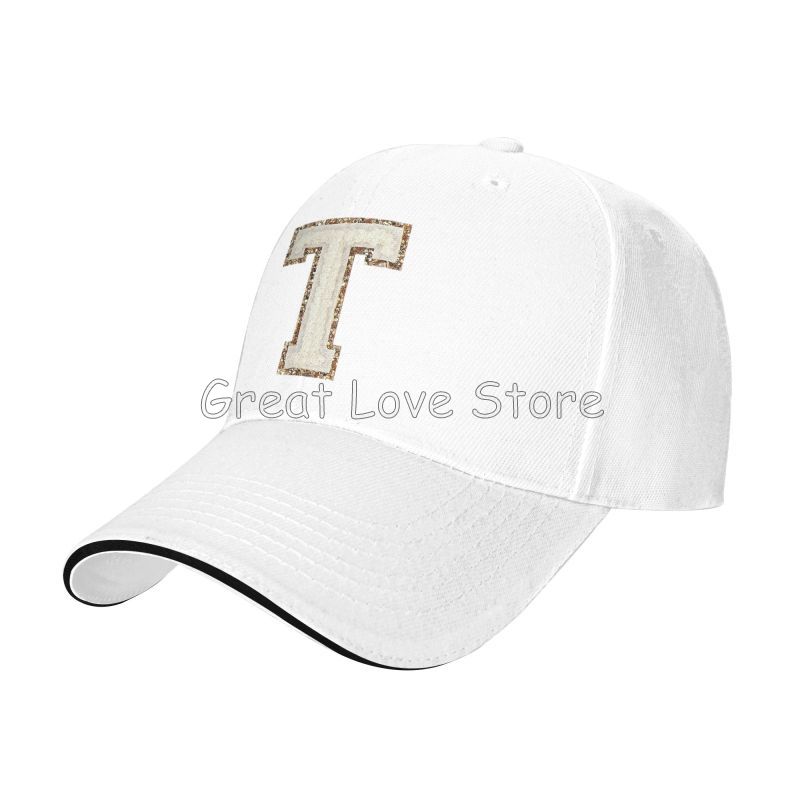 Yellow Letter T Print Adjustable Baseball Cap Men Women Snapback Caps Unisex Fashion Street Tide Sunscreen Hat Dropshipping