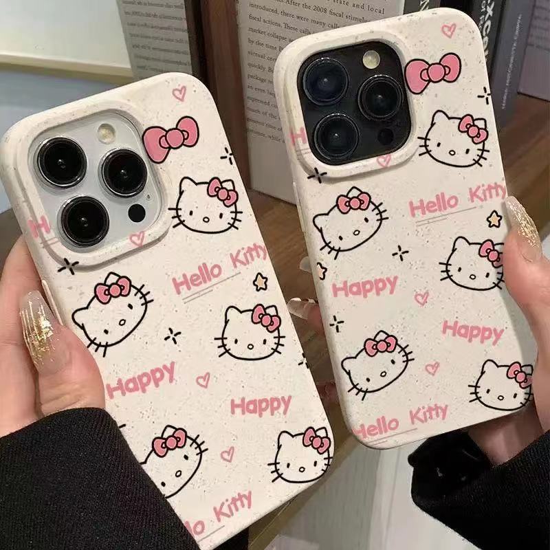 iPhone11promax mobile phone case cute graffiti kt cat apple 11/11 silicone 11/11 anti-drop 11 wheat