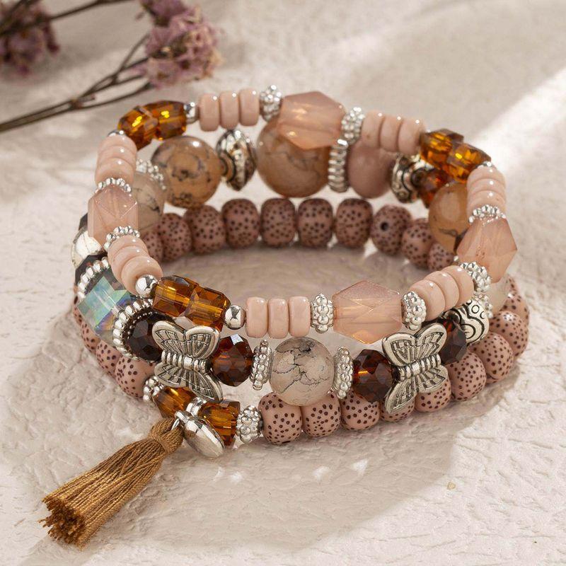 Multi-Layer Elastic Bracelet Fashion Wooden Bead