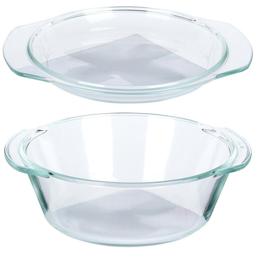 Glass Ovenproof Baking Dish For Baking, Roasting Pan, 1.27L