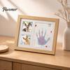 Customized Pet Keepsake Paw Print Commemorative Photo Frame, Dog And Cat Memory Display, Handmade DIY Ink Pad Soft Space Mud Set for Owners