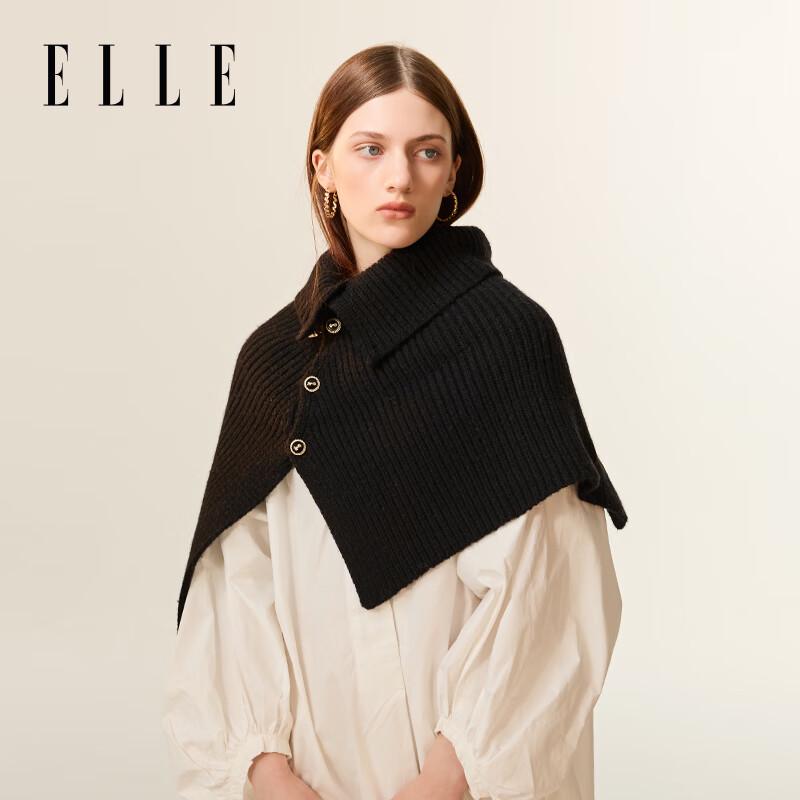 

Женская вязаная шаль с высоким воротом из шерстяной смеси ELLE One Size