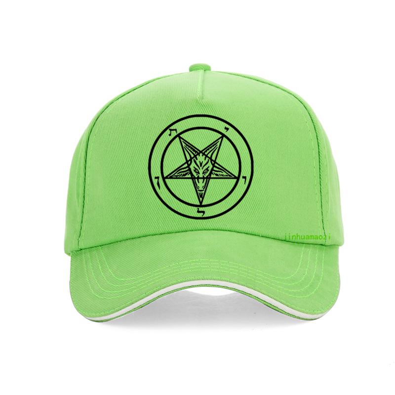 Pentagram Gotický Okultní Satan Kšiltovka Nová Pánská Dámská Tátova Čepice Letní Volnočasová Truckerka Unisex Snapback Klobouky Gorras