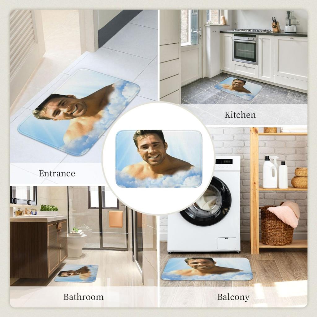 Billy Herrington Doormat Kitchen Entrance Home Floor Mat Anti-slip Carpet Rug for Bedroom Footpad Mats