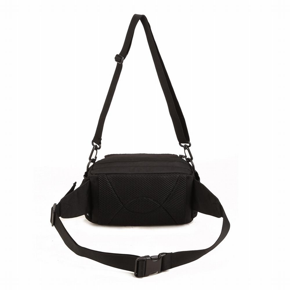 Phoenix Ikki Waist Bag with Water Bottle Small Item and Waterproof Perfect for Outdoor and Tactical Crossbody Casual Travel Black Multi-functional