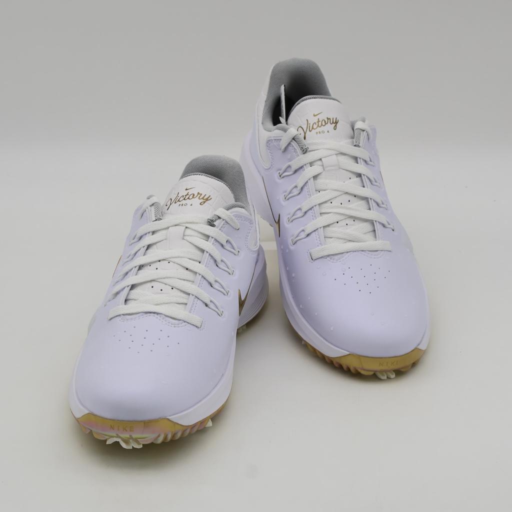 IF4082-100 Nike Victory Pro 4 Golf White/Metallic Gold (Men's)
