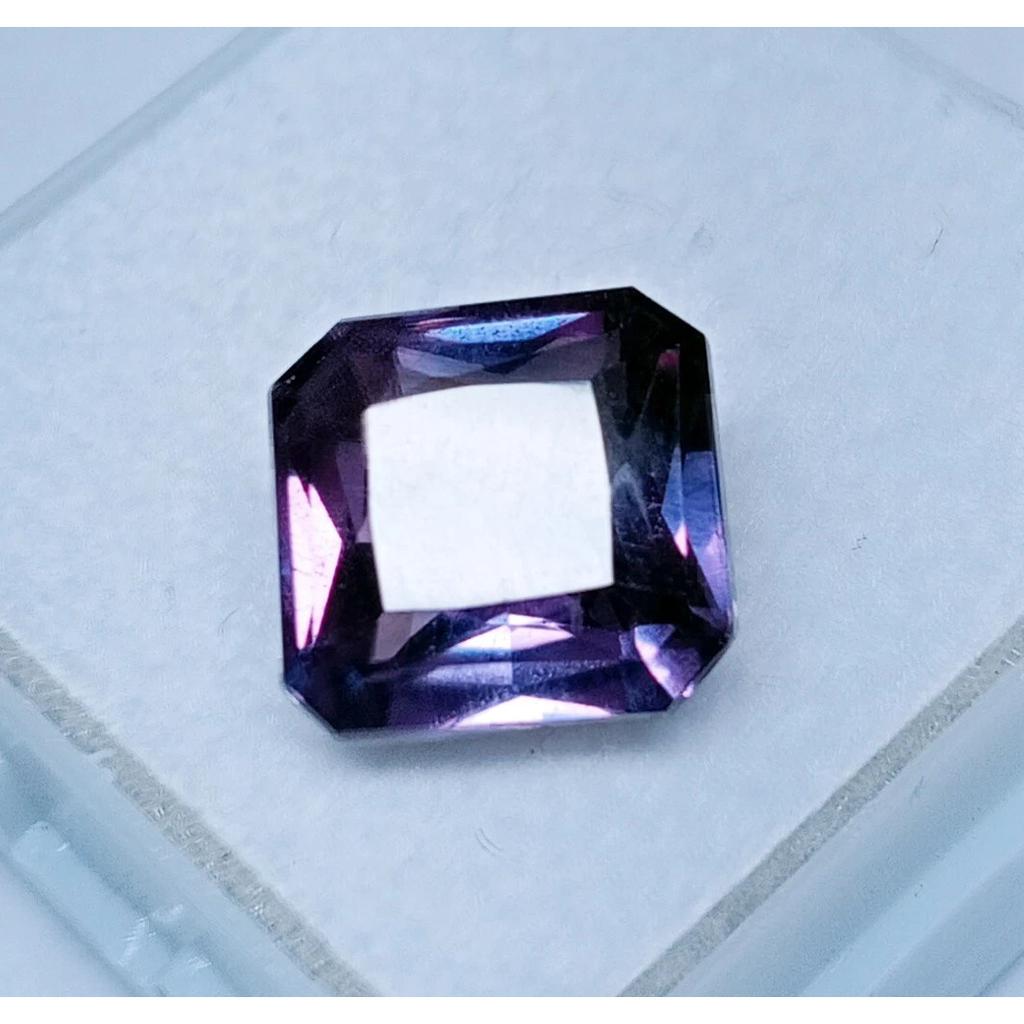 Natural Color Change Alexandrite 8+ Ct Square Cut Certified Beautiful Gemstone