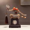Decorative Branch Auspicious Persimmon Ornament with Tassel Chinese Style