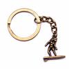 Metal Fittings Yoga Keychain Sport Theme Key Ring Souvenir 28mm
