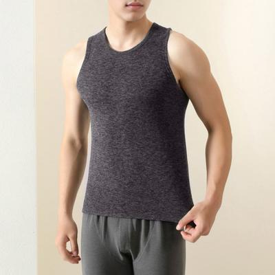 Men Thermal Tank Top Warm Fleece Lined Undershirt Sleeveless Crew Neck Base Layer Shirt Thickened Vest for Autumn And Winter