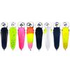 8PCS Bow-Shaped Minnow Micro-Lure 4CM-1.5GBait with Single Hook White Striped New Fishing Model Artifi